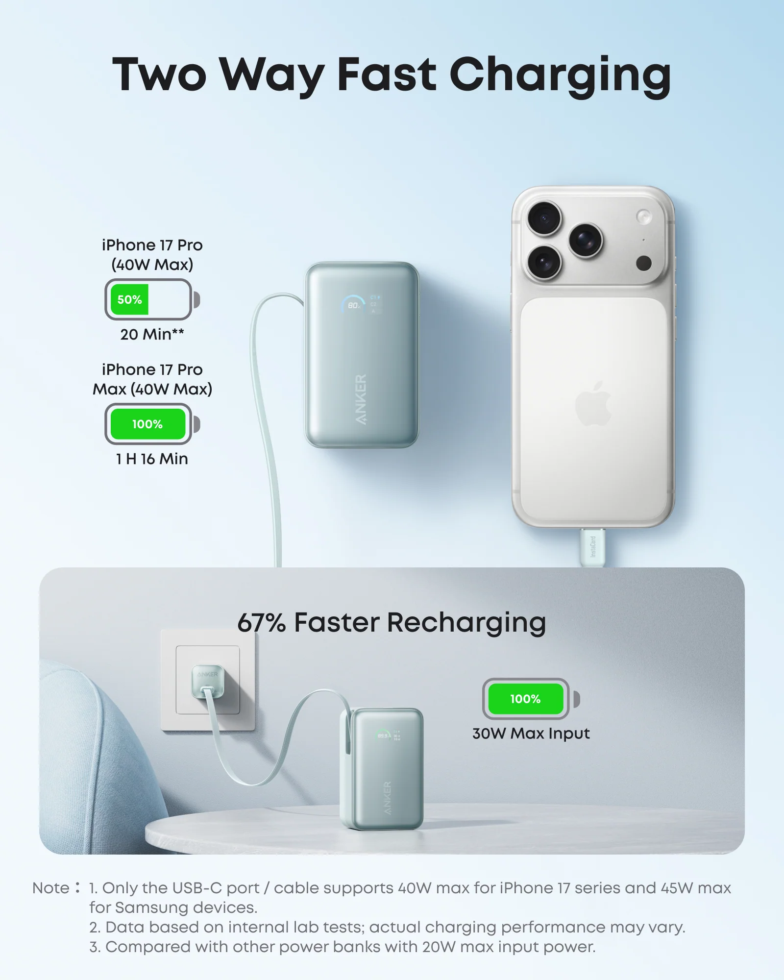 Anker Nano Power Bank (10K, 45W, Built-In Retractable USB-C Cable) - Image 10