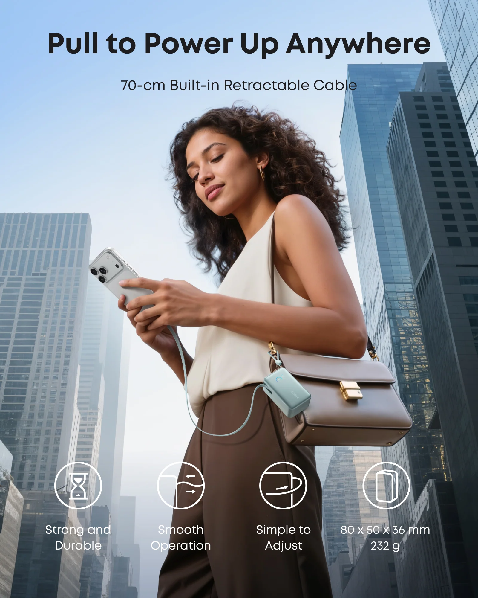 Anker Nano Power Bank (10K, 45W, Built-In Retractable USB-C Cable) - Image 11