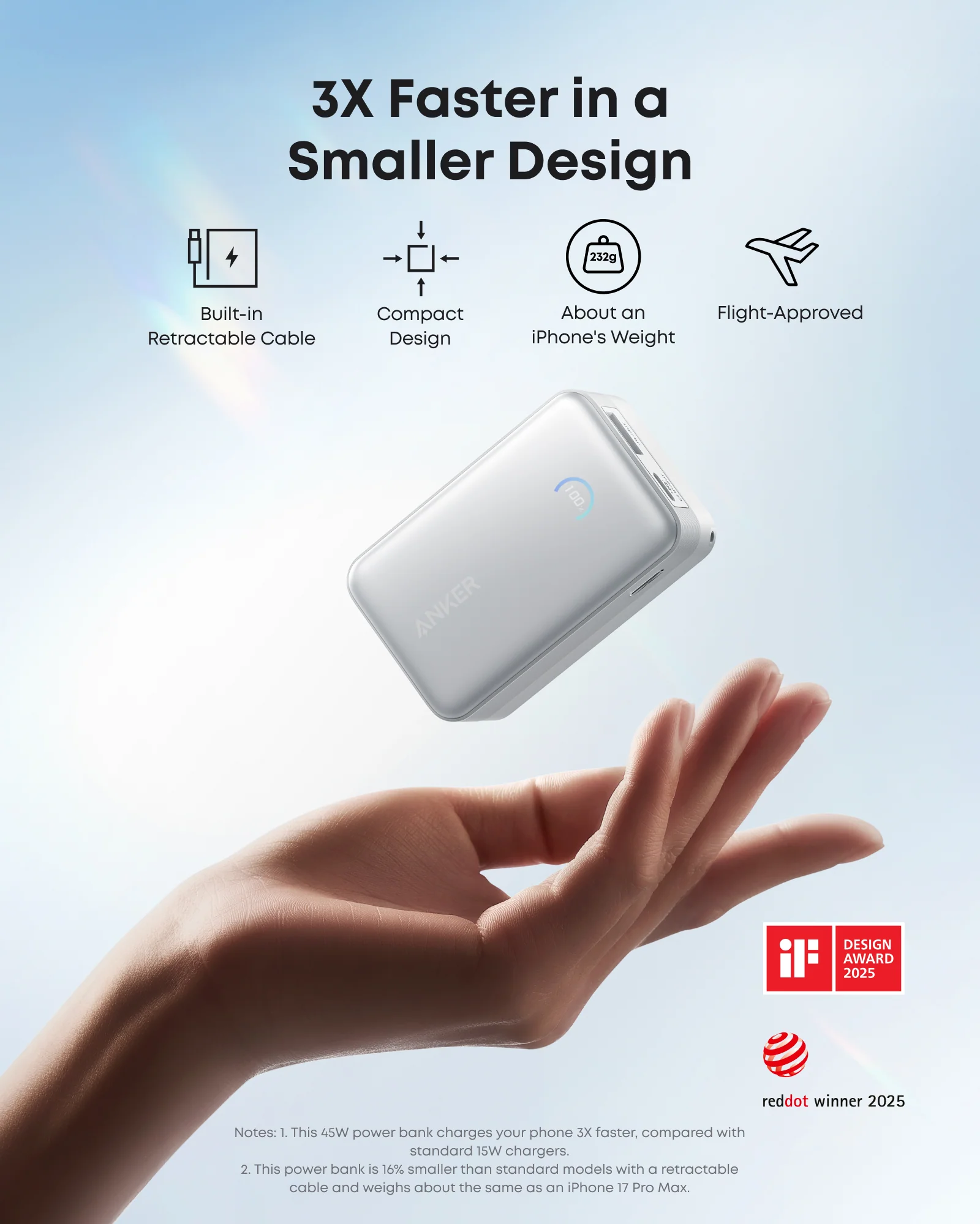 Anker Nano Power Bank (10K, 45W, Built-In Retractable USB-C Cable) - Image 14