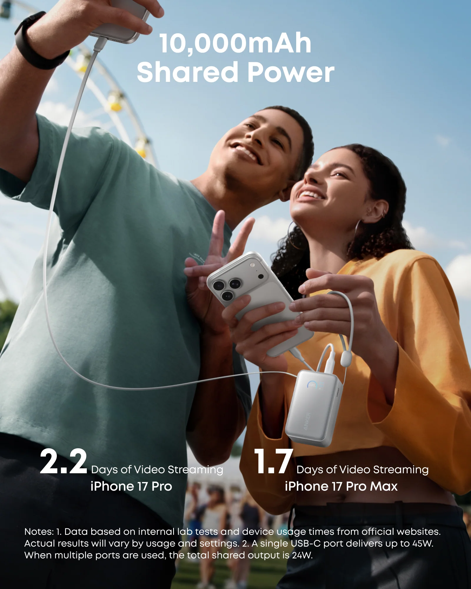 Anker Nano Power Bank (10K, 45W, Built-In Retractable USB-C Cable) - Image 18