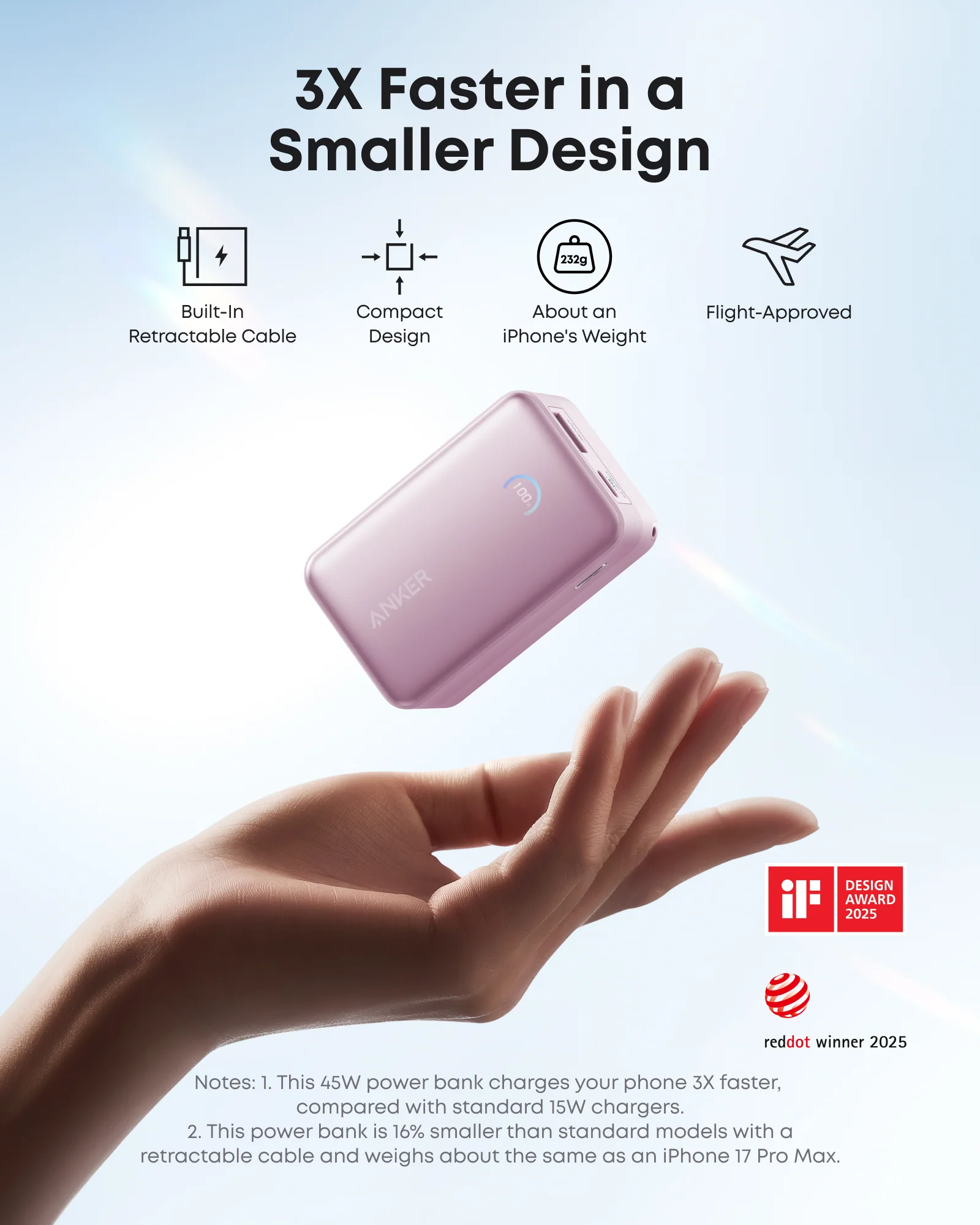 Anker Nano Power Bank (10K, 45W, Built-In Retractable USB-C Cable) - Image 20