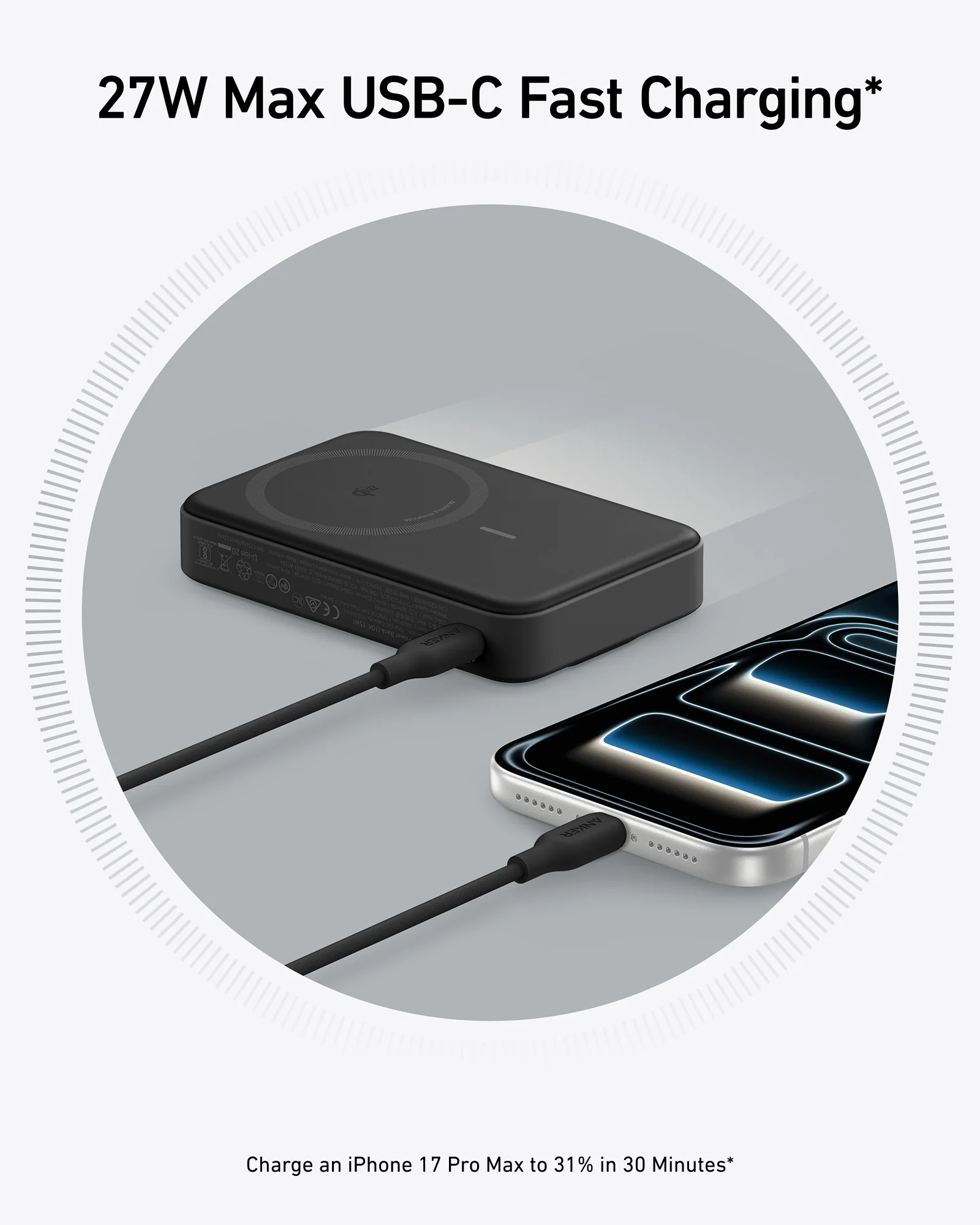 Anker MagGo Power Bank (10,000mAh), Qi2 15W Ultra-Fast Wireless Charging - Image 14