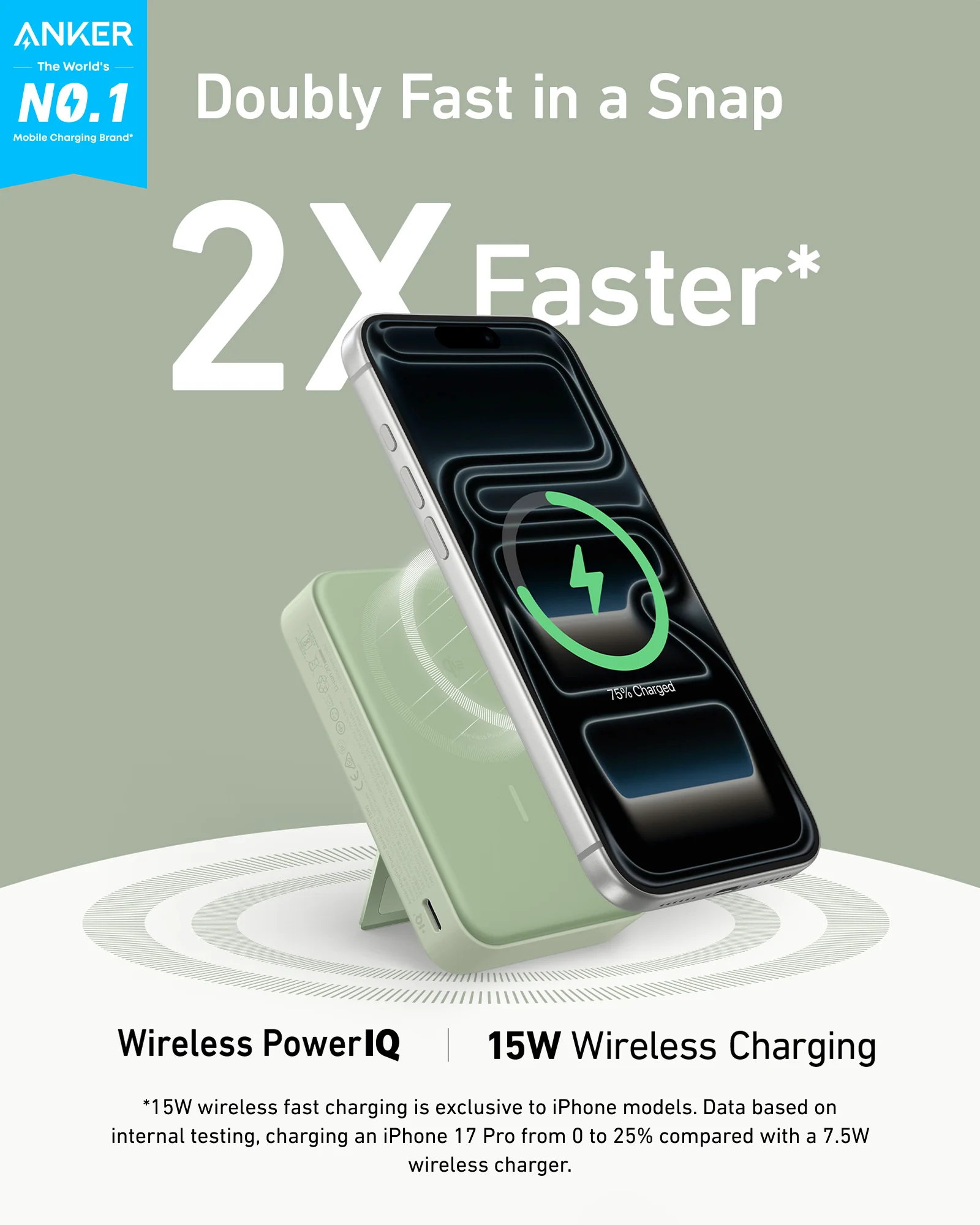 Anker MagGo Power Bank (10,000mAh), Qi2 15W Ultra-Fast Wireless Charging - Image 24