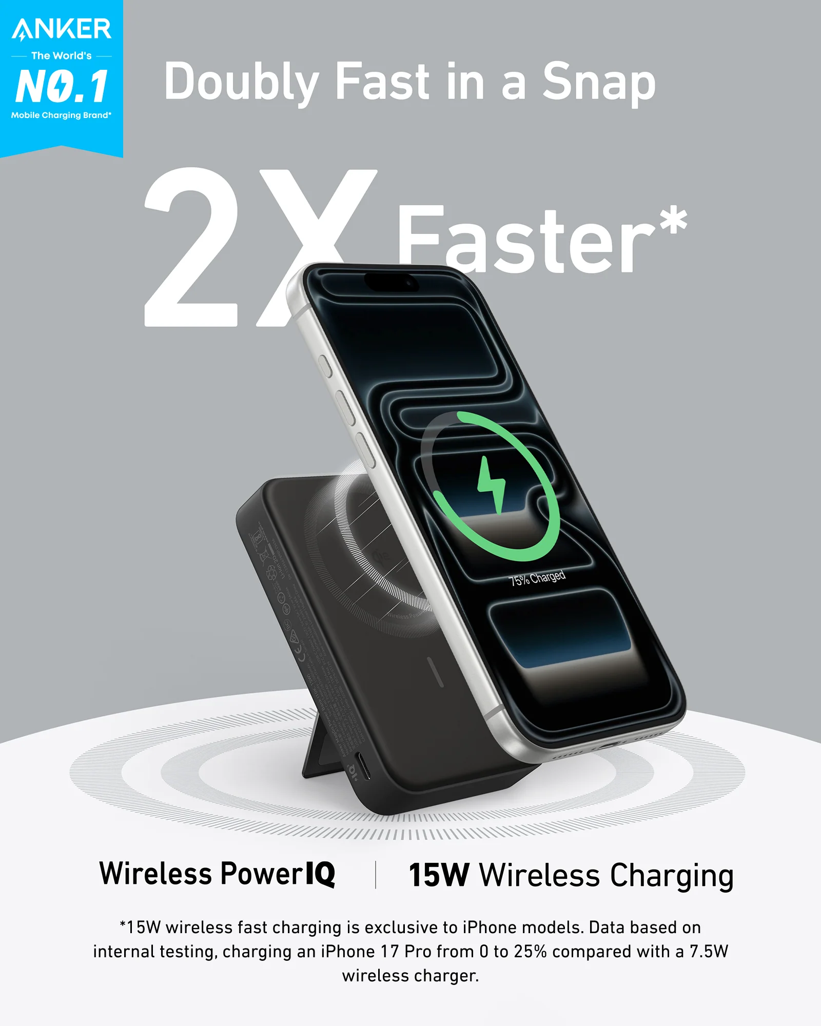 Anker MagGo Power Bank (10,000mAh), Qi2 15W Ultra-Fast Wireless Charging - Image 9