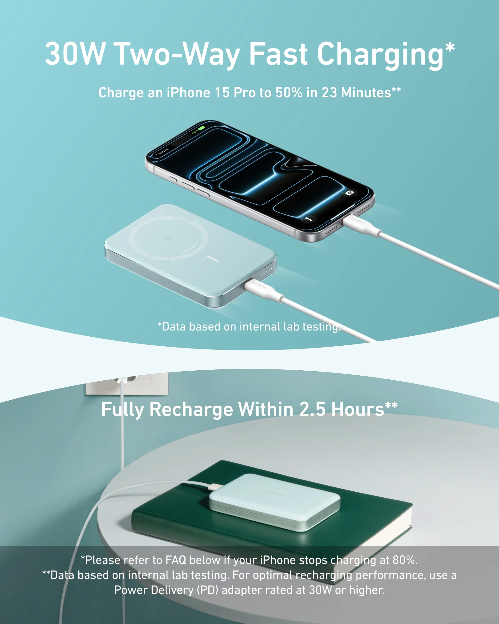 Anker MagGo Power Bank, 10,000mAh Wireless Charger, Ultra-Slim, 15W Fast Charging - Image 18