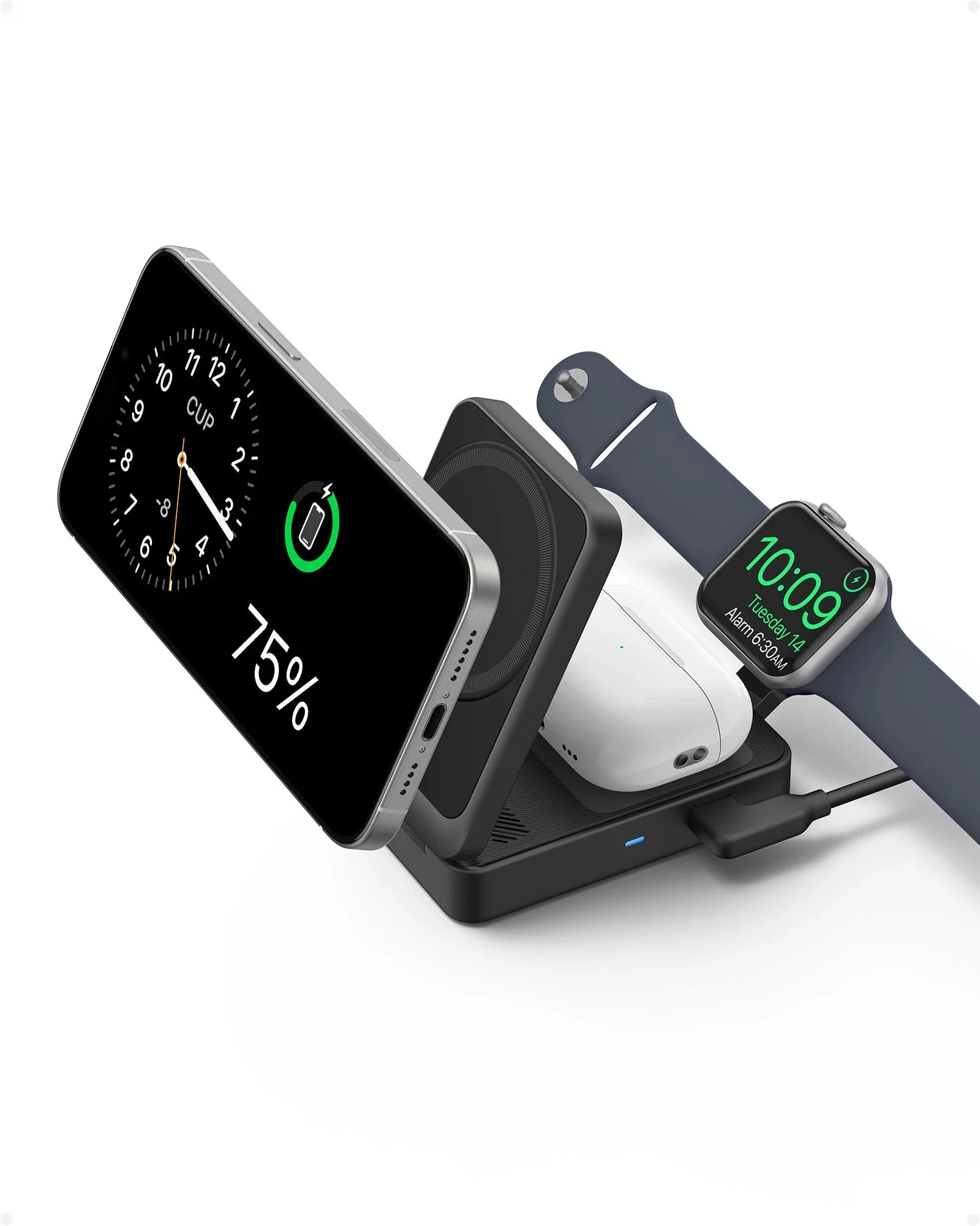 Anker MagGo Wireless Charging Station (Foldable 3-in-1) - Image 13