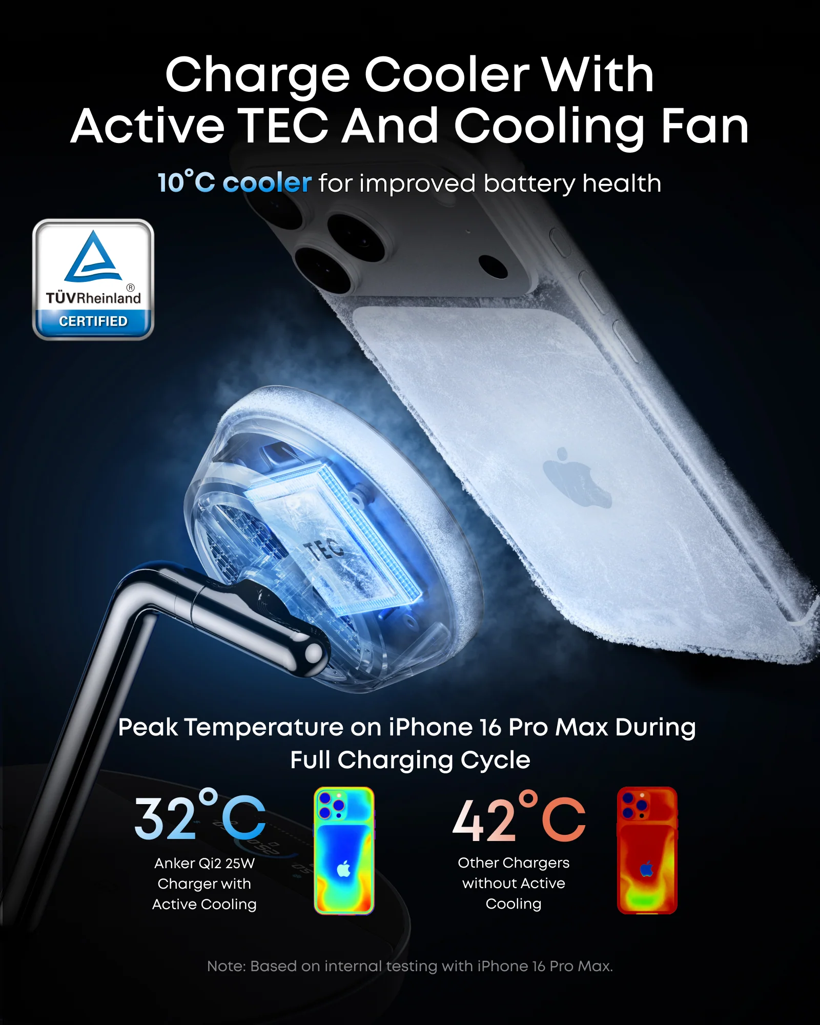 Anker Prime Wireless Charging Station (3-in-1, MagGo, AirCool, Dock Stand) - Image 3