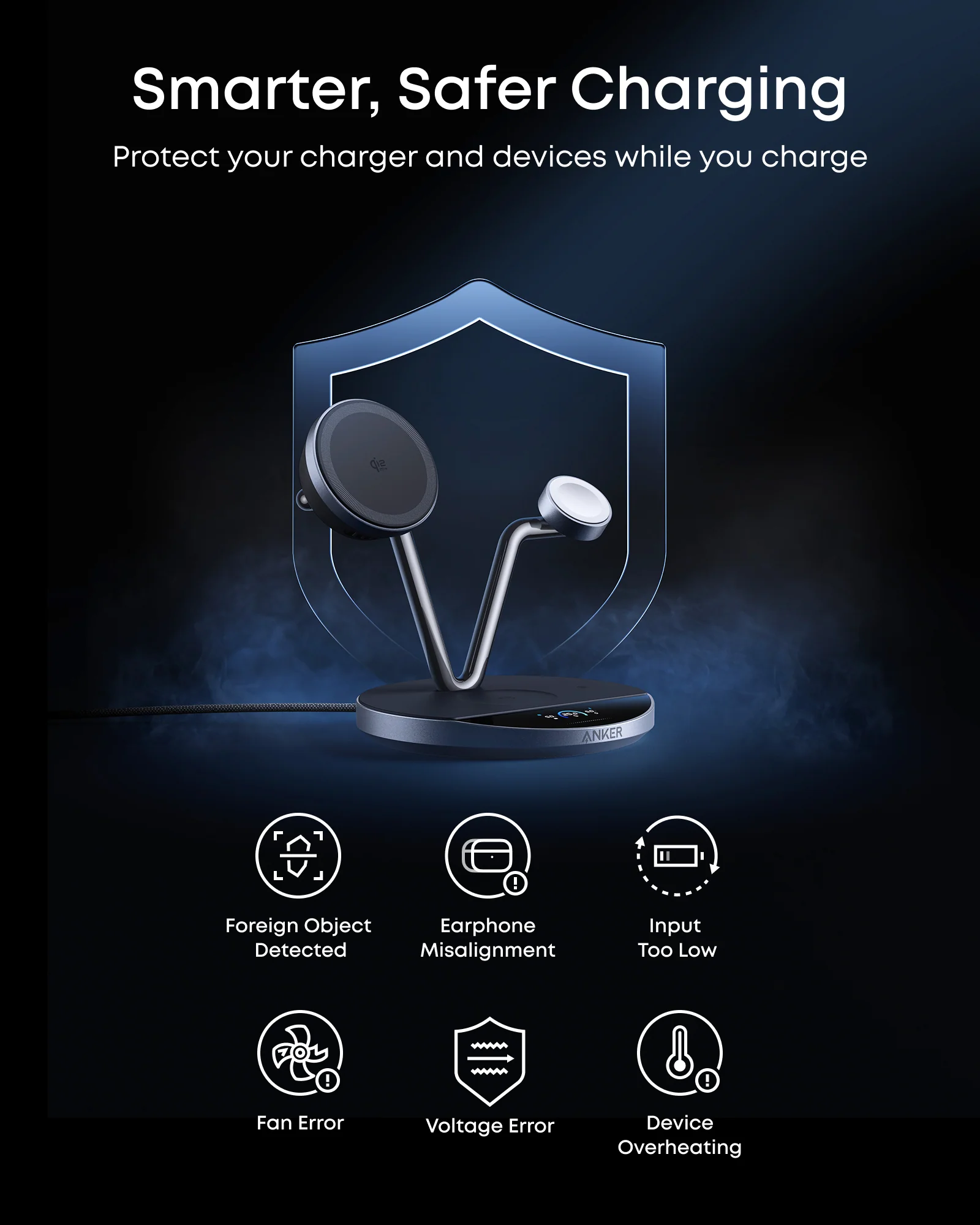 Anker Prime Wireless Charging Station (3-in-1, MagGo, AirCool, Dock Stand) - Image 8