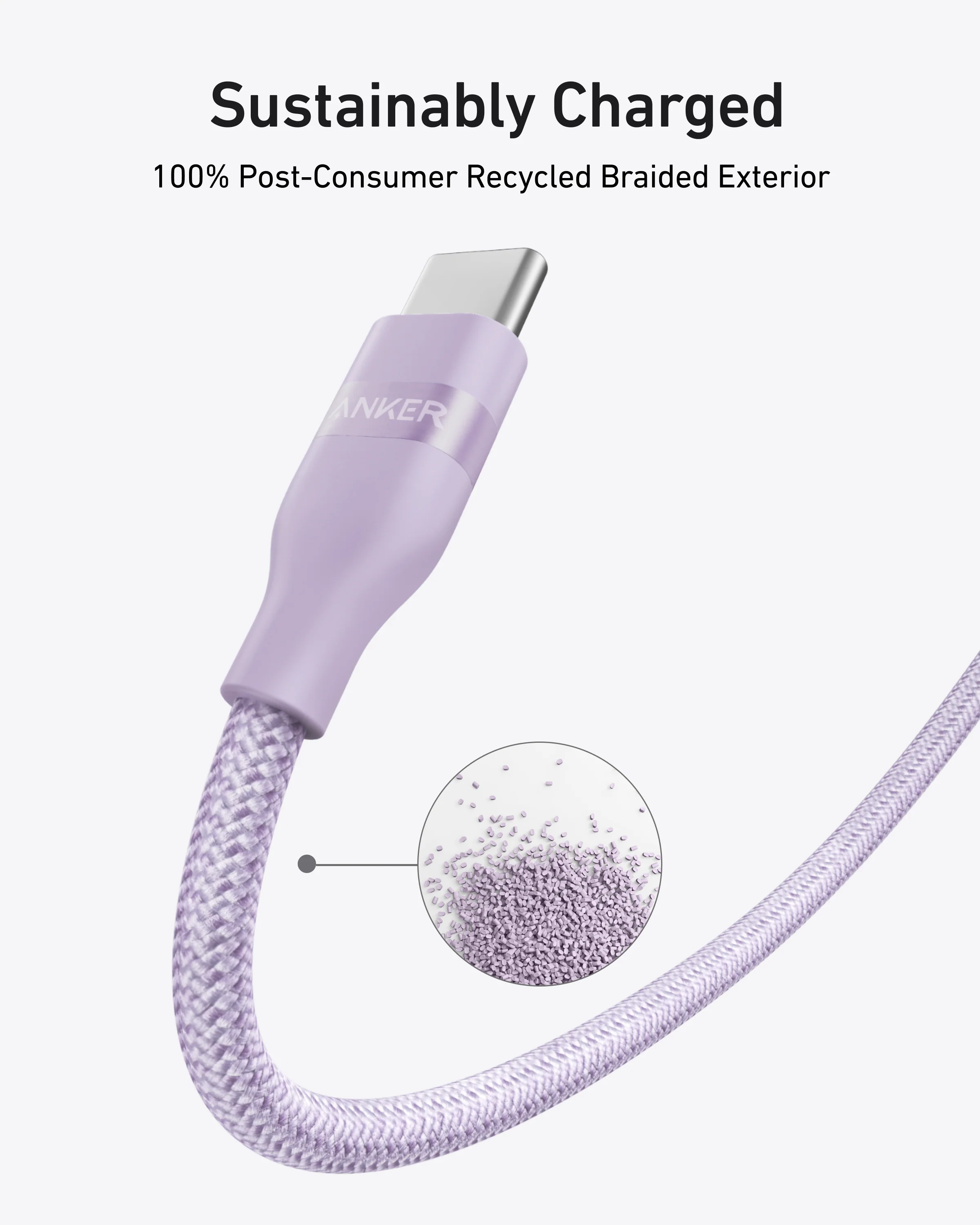Anker USB-C to USB-C Cable (240W, Upcycled-Braided) - Image 27