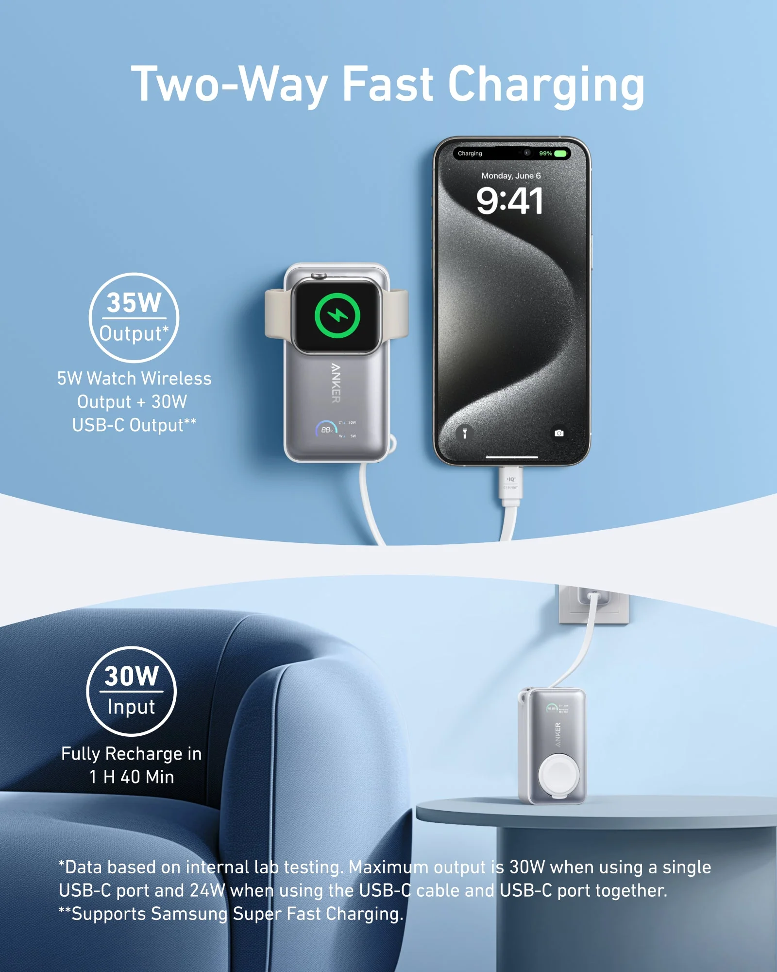 Anker MagGo Power Bank (10K, 35W, For Apple Watch) | Exclusive Livestream Offer - Image 3