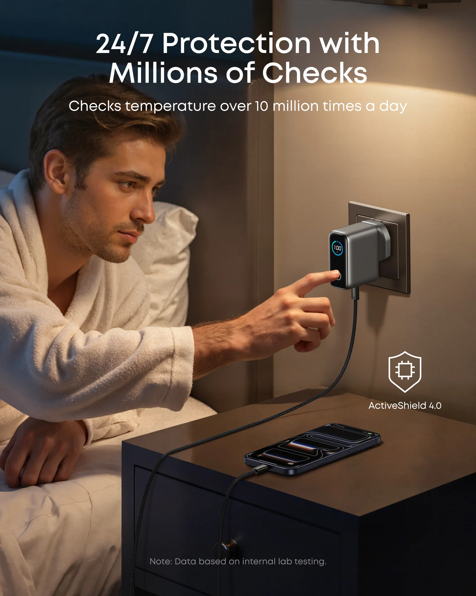 Anker Charger (100W, 3 Ports, Smart Display) - Image 7